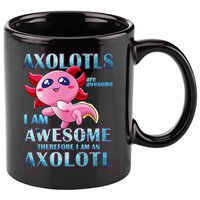 Cute Axolotl Axolotls Are Awesome Plush Pets Girls Boy 11oz C Handle Ceramic Mug