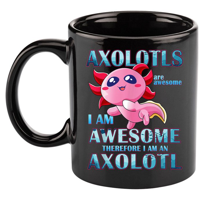 Cute Axolotl Axolotls Are Awesome Plush Pets Girls Boy 11oz C Handle Ceramic Mug