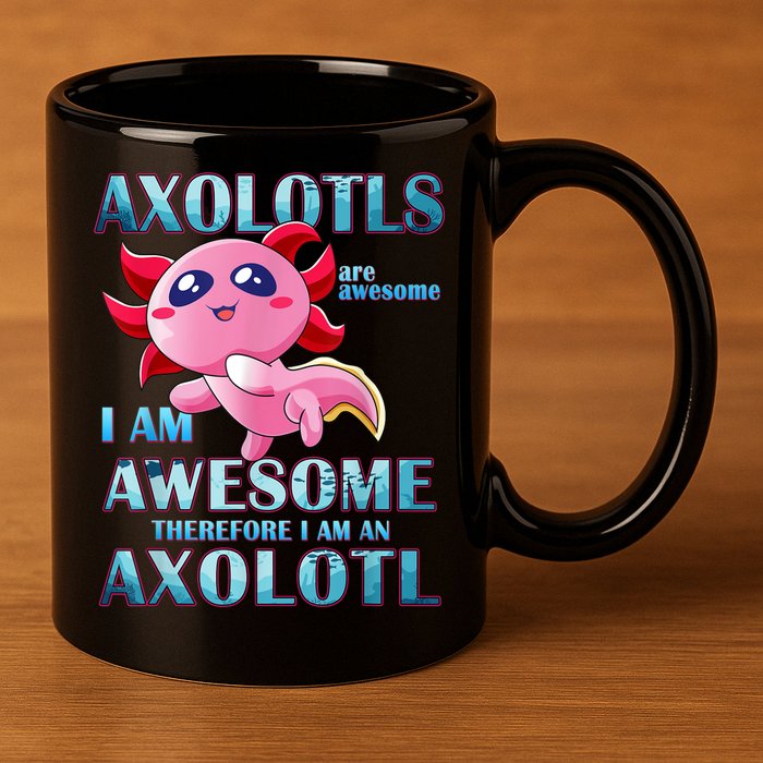 Cute Axolotl Axolotls Are Awesome Plush Pets Girls Boy 11oz C Handle Ceramic Mug