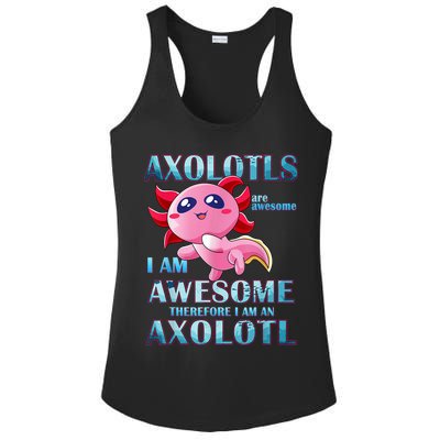 Cute Axolotl Axolotls Are Awesome Plush Pets Girls Boy Ladies PosiCharge Competitor Racerback Tank