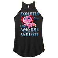 Cute Axolotl Axolotls Are Awesome Plush Pets Girls Boy Women’s Perfect Tri Rocker Tank