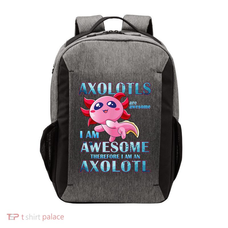 Cute Axolotl Axolotls Are Awesome Plush Pets Girls Boy Vector Backpack
