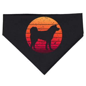 Cute Akita Art For  Akita Inu Breed Dog Lovers USA-Made Doggie Bandana