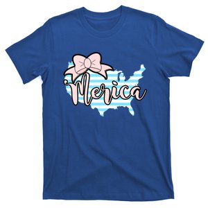 Cute American America Bow Patriotic Usa States Cute Gift T-Shirt