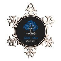 Child Abuse Awareness Tree Blue Ribbon April Child Welfare Metallic Star Ornament