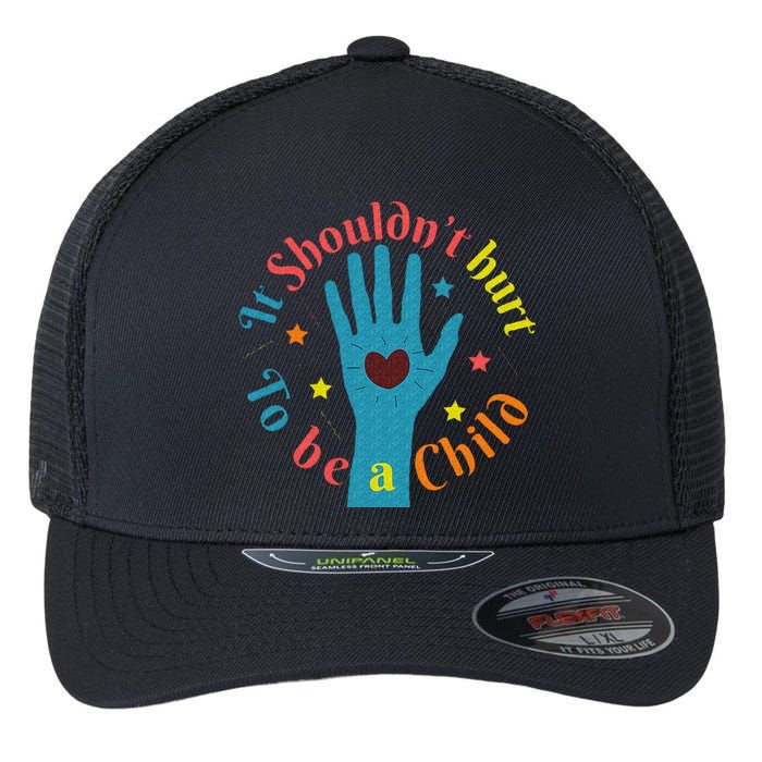 Child Abuse Awareness Flexfit Unipanel Trucker Cap