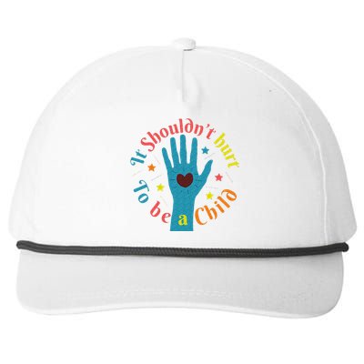 Child Abuse Awareness Snapback Five-Panel Rope Hat