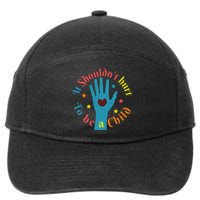 Child Abuse Awareness 7-Panel Snapback Hat