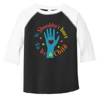 Child Abuse Awareness Toddler Fine Jersey T-Shirt