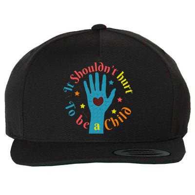 Child Abuse Awareness Wool Snapback Cap