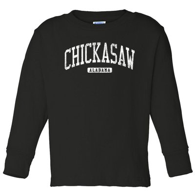 Chickasaw Alabama Al Js03 College University Style Toddler Long Sleeve Shirt