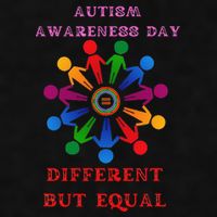Cool Autism Awareness Day Different But Equal Ladies PosiCharge Tri-Blend Wicking Tank