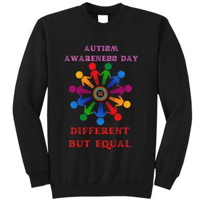 Cool Autism Awareness Day Different But Equal Sweatshirt