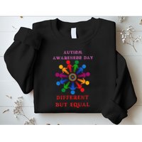Cool Autism Awareness Day Different But Equal Sweatshirt
