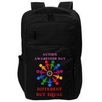 Cool Autism Awareness Day Different But Equal Impact Tech Backpack