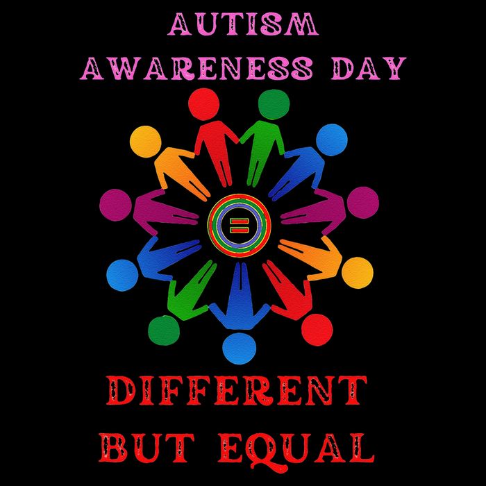 Cool Autism Awareness Day Different But Equal Flatbill Hat
