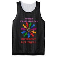 Cool Autism Awareness Day Different But Equal Mesh Reversible Basketball Jersey Tank