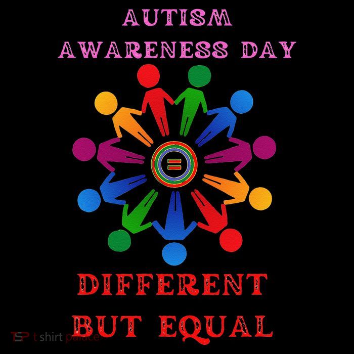 Cool Autism Awareness Day Different But Equal Toddler Hoodie