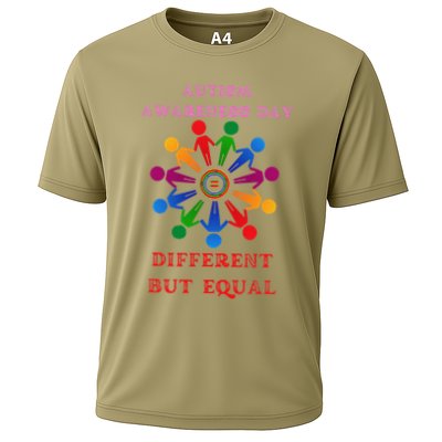 Cool Autism Awareness Day Different But Equal Performance Shirt