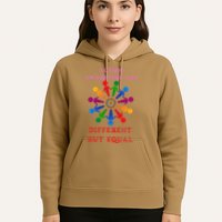 Cool Autism Awareness Day Different But Equal Hoodie