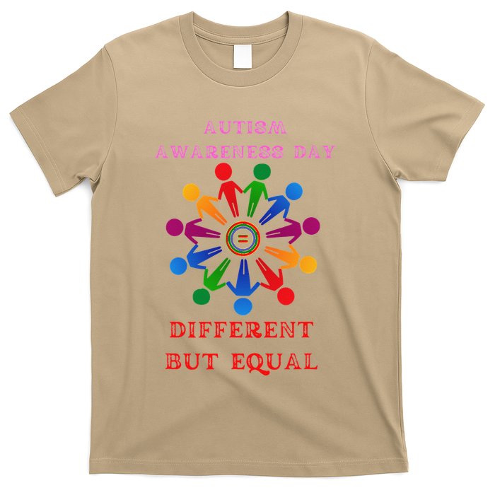 Cool Autism Awareness Day Different But Equal T-Shirt