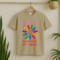 Cool Autism Awareness Day Different But Equal T-Shirt