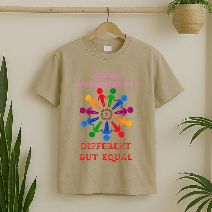 Cool Autism Awareness Day Different But Equal T-Shirt