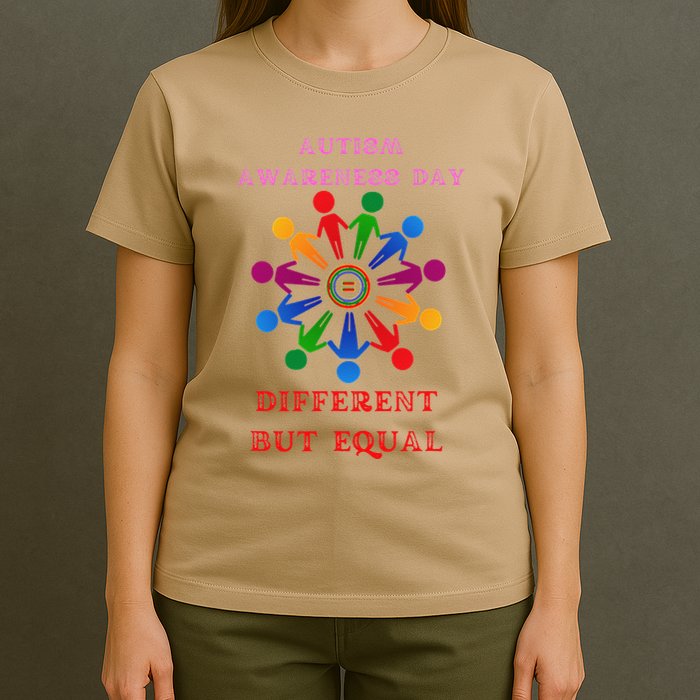 Cool Autism Awareness Day Different But Equal T-Shirt