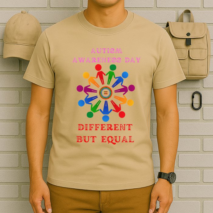 Cool Autism Awareness Day Different But Equal T-Shirt