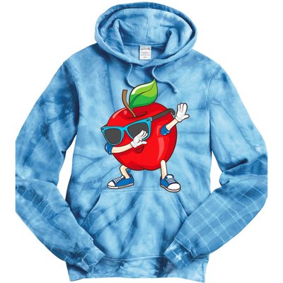 Cool Apple Art Apple Picking Apple Lover Tie Dye Hoodie