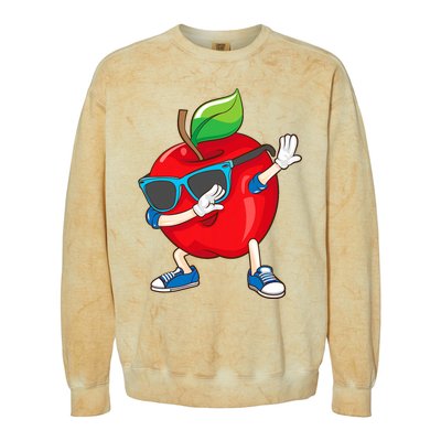 Cool Apple Art Apple Picking Apple Lover Colorblast Crewneck Sweatshirt