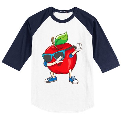 Cool Apple Art Apple Picking Apple Lover Baseball Sleeve Shirt