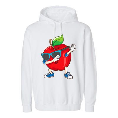 Cool Apple Art Apple Picking Apple Lover Garment-Dyed Fleece Hoodie