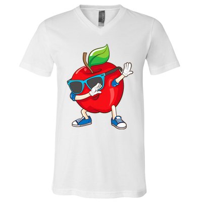 Cool Apple Art Apple Picking Apple Lover V-Neck T-Shirt