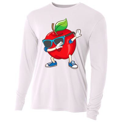 Cool Apple Art Apple Picking Apple Lover Cooling Performance Long Sleeve Crew