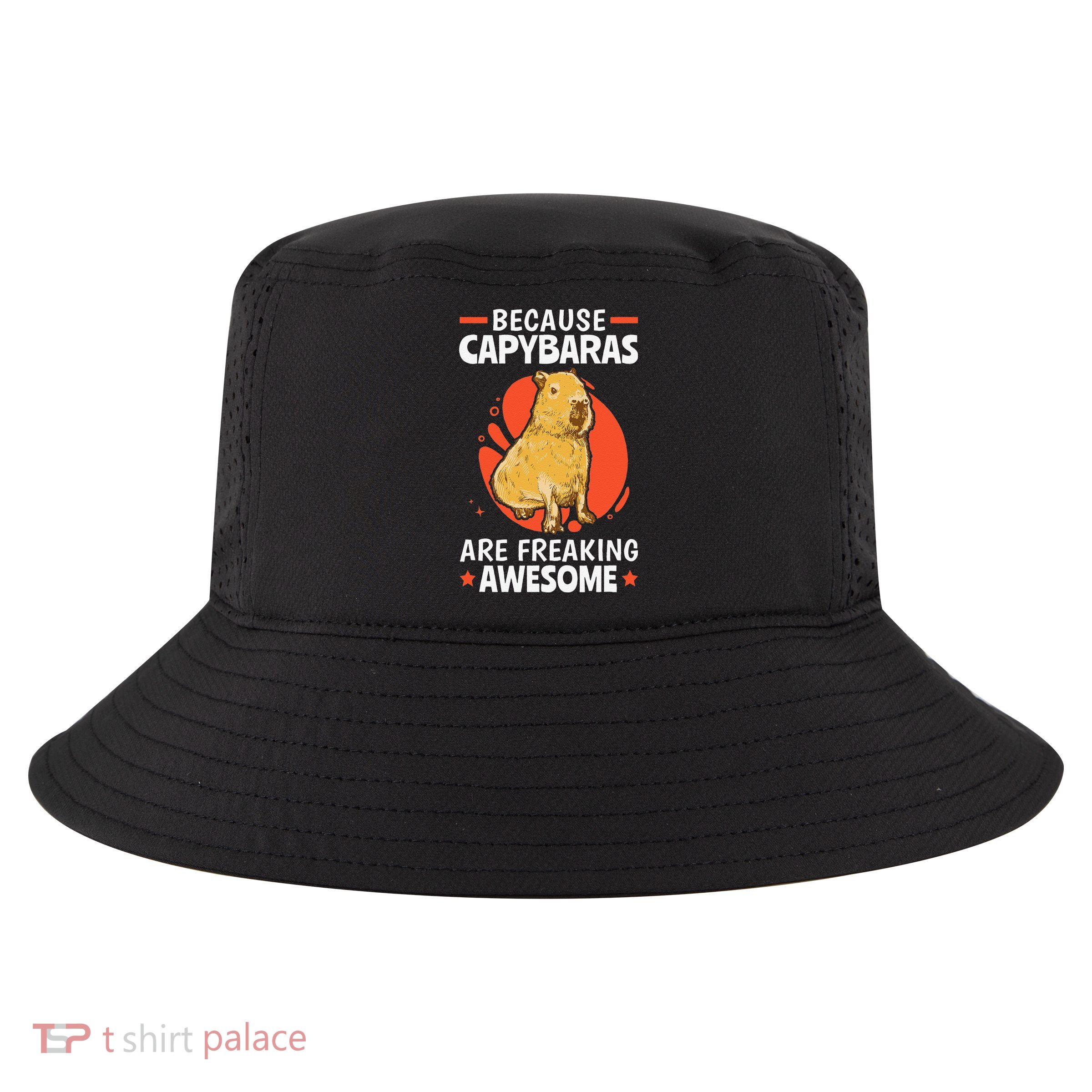 Capybaras Are Awesome Rodent Grasseater Capybara Cool Comfort Performance Bucket Hat