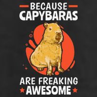 Capybaras Are Awesome Rodent Grasseater Capybara 7 Panel Mesh Trucker Snapback Hat