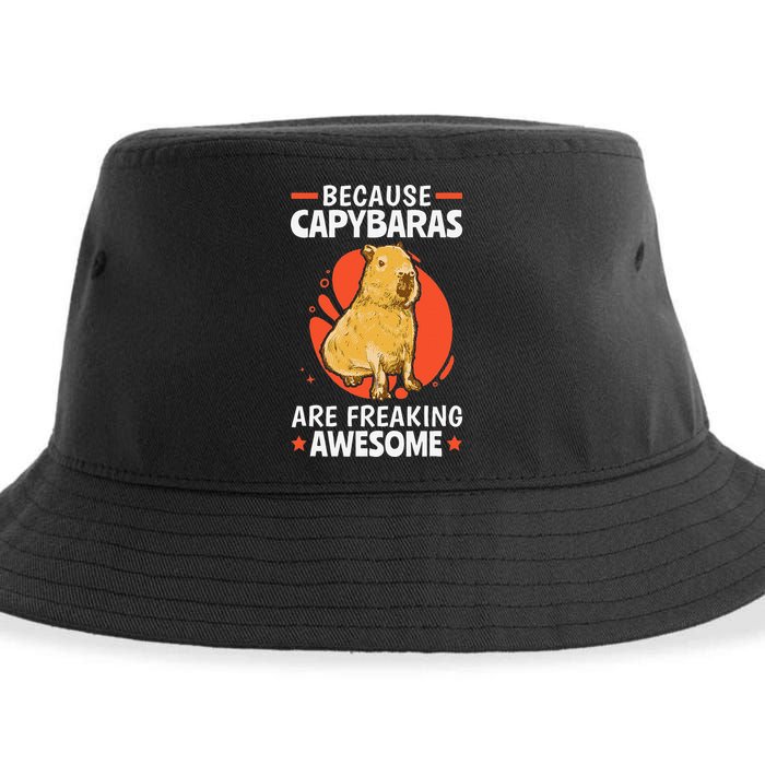 Capybaras Are Awesome Rodent Grasseater Capybara Sustainable Bucket Hat