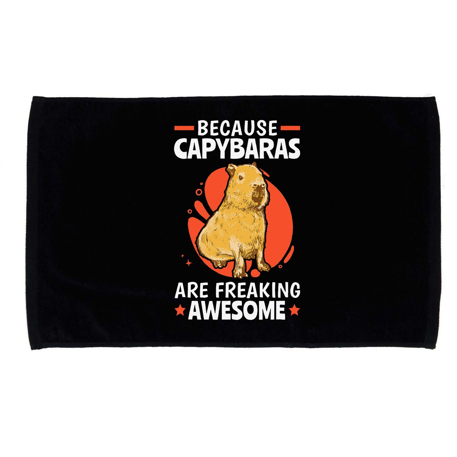 Capybaras Are Awesome Rodent Grasseater Capybara Microfiber Hand Towel