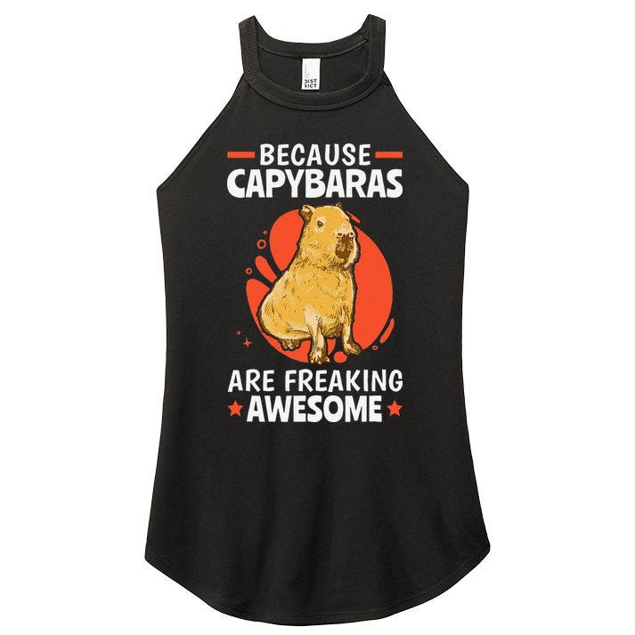 Capybaras Are Awesome Rodent Grasseater Capybara Women's Perfect Tri Rocker Tank