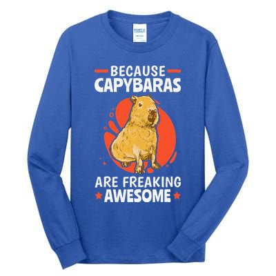 Capybaras Are Awesome Rodent Grasseater Capybara Tall Long Sleeve T-Shirt