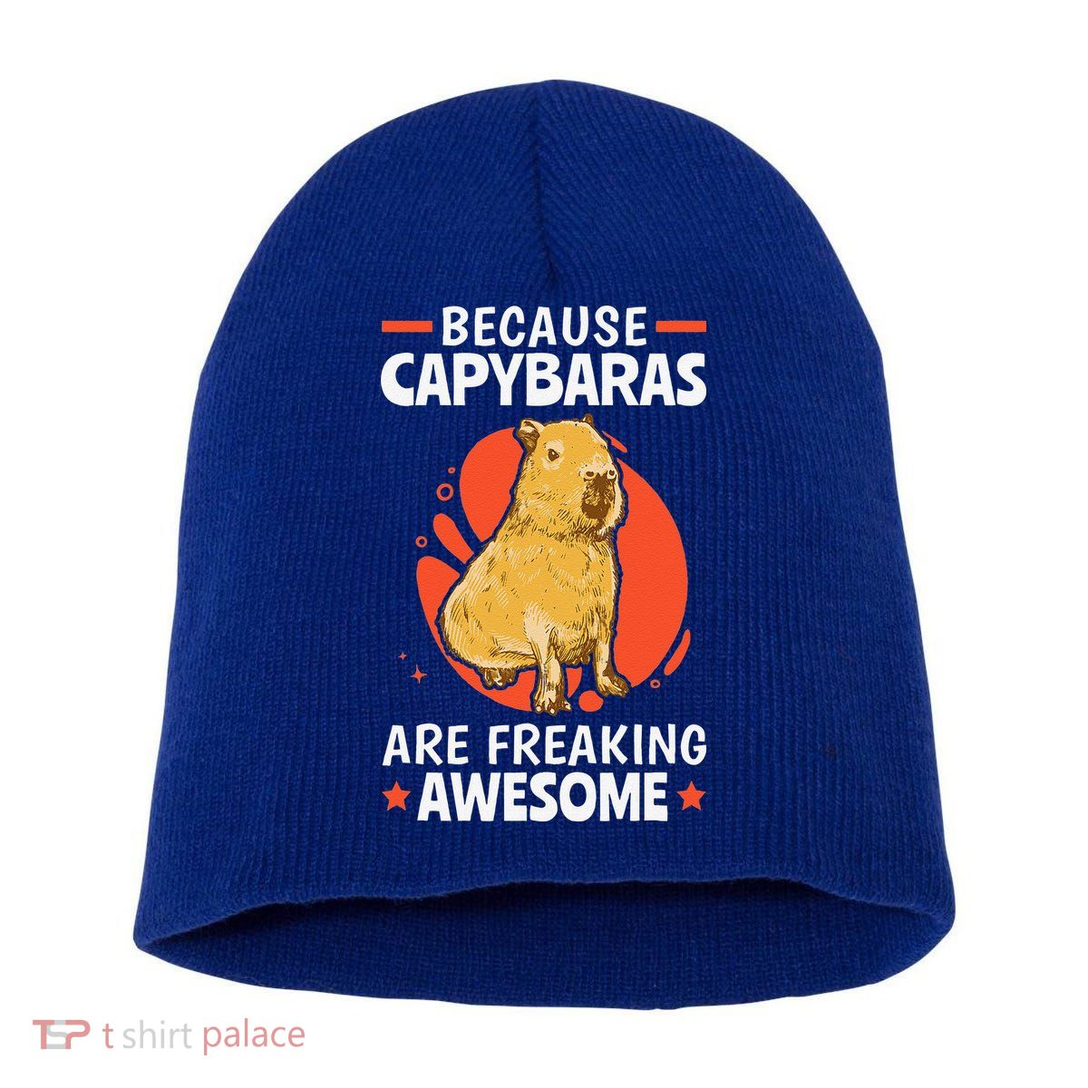 Capybaras Are Awesome Rodent Grasseater Capybara Short Acrylic Beanie