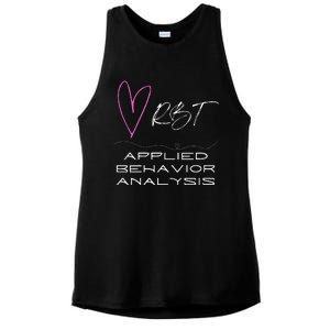 Cheerful and Adorable Design for ABA Therapist RBT Ladies PosiCharge Tri-Blend Wicking Tank