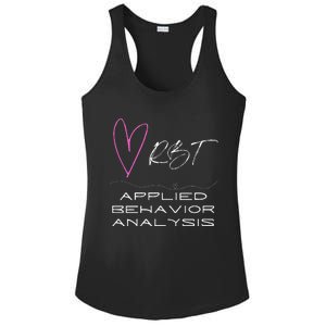 Cheerful and Adorable Design for ABA Therapist RBT Ladies PosiCharge Competitor Racerback Tank