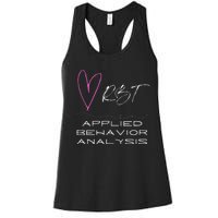 Cheerful and Adorable Design for ABA Therapist RBT Women's Racerback Tank