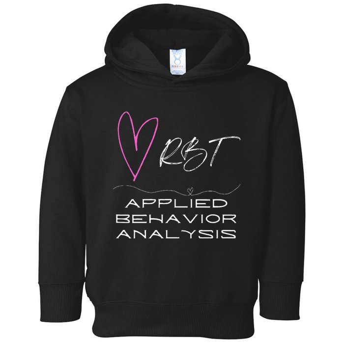 Cheerful and Adorable Design for ABA Therapist RBT Toddler Hoodie