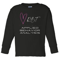 Cheerful and Adorable Design for ABA Therapist RBT Toddler Long Sleeve Shirt