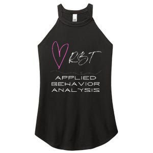 Cheerful and Adorable Design for ABA Therapist RBT Women's Perfect Tri Rocker Tank