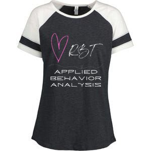 Cheerful and Adorable Design for ABA Therapist RBT Enza Ladies Jersey Colorblock Tee