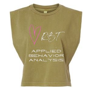 Cheerful and Adorable Design for ABA Therapist RBT Garment-Dyed Women's Muscle Tee